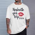 Girls Trip Nashville 2024 Weekend Birthday Party Women T-Shirt Gifts for Him