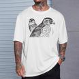 Goshawk Birds Of Prey Hawk Air Raptors Vintage Graphic T-Shirt Gifts for Him