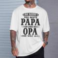 Grandfather Opa So Ssieht Der Beste Papa Und Opa Der Welt T-Shirt Geschenke für Ihn