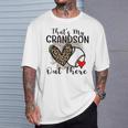 Grandma Grandpa Baseball That's My Grandson Out There T-Shirt Gifts for Him