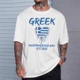 Greek Independence Day National Pride Roots Country Flag T-Shirt Gifts for Him