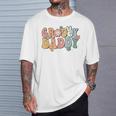 Groovy Daddy Retro Dad Matching Family 1St Birthday Party T-Shirt Gifts for Him