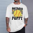 Groovy Softball Poppy Ball Poppy Pride T-Shirt Gifts for Him