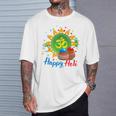 Happy Festival Of Colors Happy Holi Om Hindu Indian T-Shirt Gifts for Him