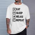 Helau Carnival Eat Sleep Repeat Carnival Carnival T-Shirt Geschenke für Ihn