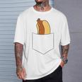 Hotdog In A Pocket Love Hotdog Pocket Hot Dog T-Shirt Gifts for Him