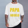 Ich Habe Zwei Titel Papa Und Abuelo Opa Spanien Raglan T-Shirt Geschenke für Ihn