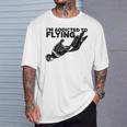 I'm Addicted To Flying Wingsuit Skydiving T-Shirt Gifts for Him