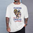 I'm Voting For A Convicted Felon In 2024 Women Messy Bun T-Shirt Gifts for Him