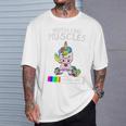 Installing Muscles Unicorn Weightlifting T-Shirt Gifts for Him