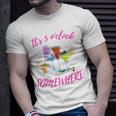 It's 5 O’Clock Somewhere Hello Summer Beach Lover Summertime T-Shirt Gifts for Him