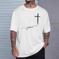 Jésus Avec Croix Chrétienne T-Shirt Cadeaux pour lui