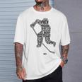 Jugador De Hockey Sobre Hielo Juvenil Niños Hombres Camiseta unisex Regalos para él