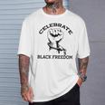 Junenth Celebrate Black Freedom Broken Chains Meme T-Shirt Gifts for Him