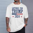 Latinos Para Trump 2024 Elecciones Presidenciales Republicanas Camiseta unisex Regalos para él