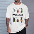 I Love Beetles- Insect Bug Lover T-Shirt Gifts for Him