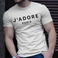 I Love Paris J-Adore Paris White Graphic T-Shirt Gifts for Him