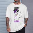 Im Mai Tragen Wir Lila Frauen Lupus Bewusstseinsmonat T-Shirt Geschenke für Ihn