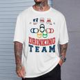 Merica Usa Drinking Team Patriotic Usa America T-Shirt Gifts for Him