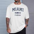 Miami Florida Fl Vintage Athletic Sports T-Shirt Gifts for Him