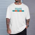 Miami Florida Retro Vintage Weathered Throwback T-Shirt Gifts for Him