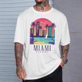 Miami Floridaintage Retro Usa America Souvenir T-Shirt Geschenke für Ihn