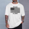 Military Veteran Dd214 Alumni Faded Grunge Dd214 T-Shirt Gifts for Him