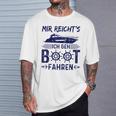 Mir Reicht's Ich Geh Boot Fahren Boaters Motorboat Gray T-Shirt Geschenke für Ihn