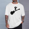 Musicians With Electric Guitar And Motocross Graphic T-Shirt Gifts for Him