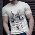 Ny New York City Nyc Manhattan Skylines Buildings T-Shirt Gifts for Him