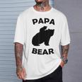 Papa Bear Baby Cub Für Papa Zumatertag T-Shirt Geschenke für Ihn