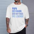 Papa Der Mann Der Mythos Die Legende Raglan T-Shirt Geschenke für Ihn