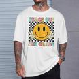 Peace Out 2Nd Grade Teacher Retro Smile Last Day Of School T-Shirt Gifts for Him