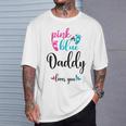 Pink Or Blue Daddy Loves You Gender Reveal Baby Announcement T-Shirt Gifts for Him