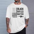 Rifles Matter Pro Gun Rights Camo Usa Flag T-Shirt Geschenke für Ihn