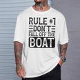 Rule 1 Don't Fall Off The Boat Cruise Ship Vacation T-Shirt Gifts for Him