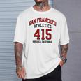 San Francisco Athletics 415 The Bay Area Ca Area Code 415 T-Shirt Gifts for Him