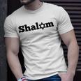 Shalom Hebrew Word For Peace Star Of David Hanukkah T-Shirt Gifts for Him