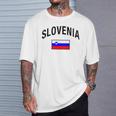 Slovenia Flag Slovenia Proud Slovenia Gray T-Shirt Geschenke für Ihn