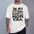 In My Softball Baseball Mom Era Retro Groovy Mom Of Both T-Shirt Gifts for Him