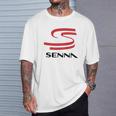 T-shirt Ayrton Senna Hommage, Design Course Automobile Légendaire Cadeaux pour lui