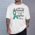 Teal Ribbon Support Squad Sexual Assault Awareness Month T-Shirt Gifts for Him