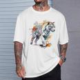 Tigre Colorido Arte Zoo Animal Tigre Camiseta unisex Regalos para él