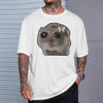 Trauriger Hamster Meme Trauriger Hamster T-Shirt Geschenke für Ihn