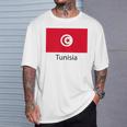 Tunesien Flagge Deko Araber Afrika Damen Herren Tunisiyya T-Shirt Geschenke für Ihn