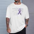 We Wear Purple Pancreatic Cancer Awareness Support Squad T-Shirt Gifts for Him