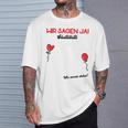 Wir Sagen Ja Wedding Guest Book Guest List Polter Wedding T-Shirt Geschenke für Ihn