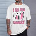 Women's Matching Couple Easter Wife I Am His Honey T-Shirt Gifts for Him
