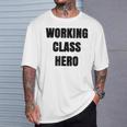 Working Class Hero Desi Motivational T-Shirt Gifts for Him