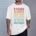 Youth 9Th Birthday 9 Years Old Vintage Retro 108 Months T-Shirt Gifts for Him
